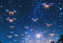 records avec 2025 drones synchronisés
