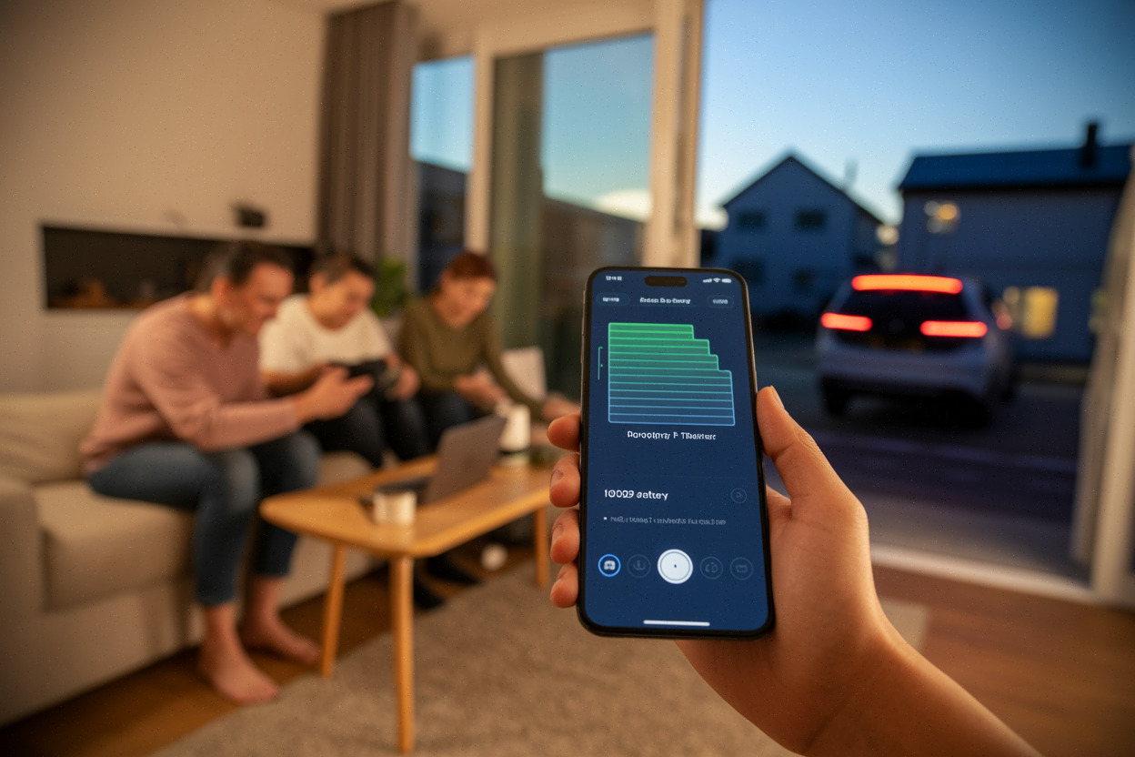 Autoconsommation solaire le soir grâce à une batterie domestique
