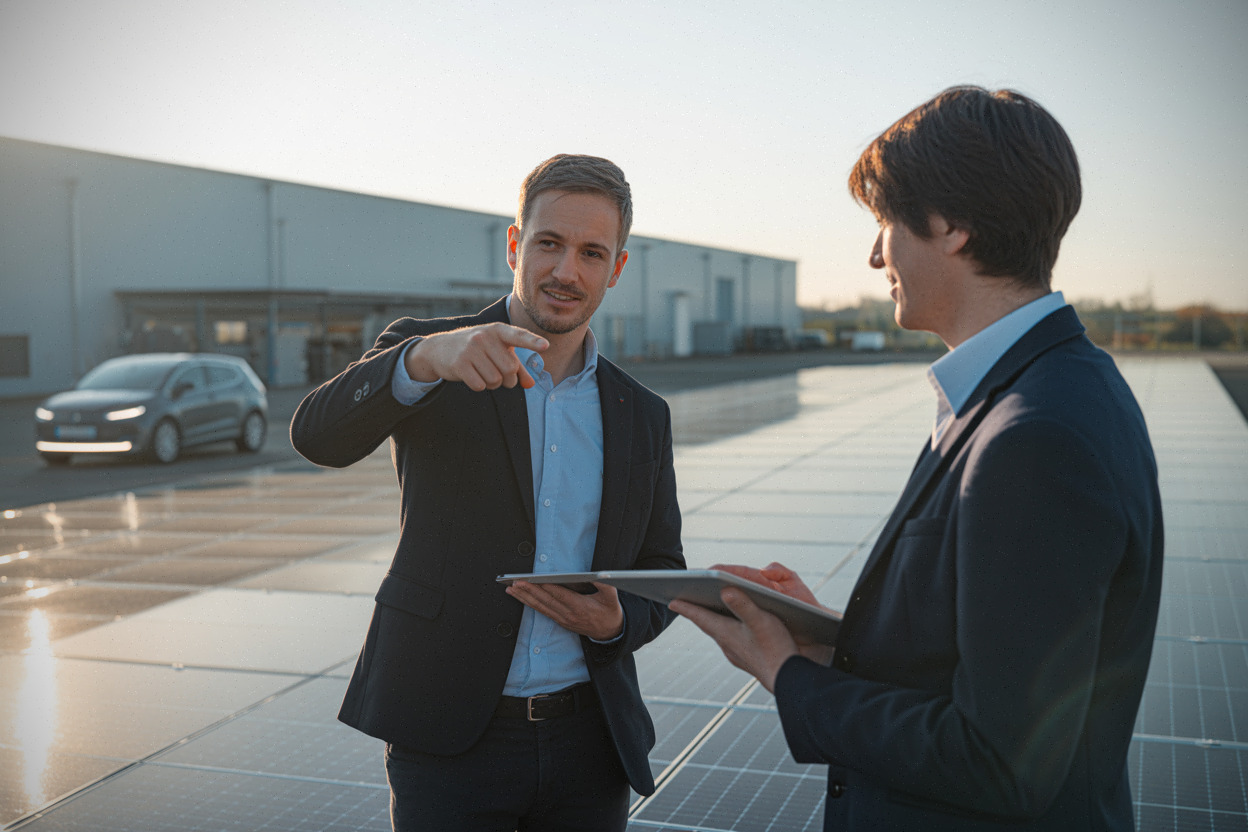 Site industriel sarthois équipé de panneaux solaires pour autoconsommation électrique