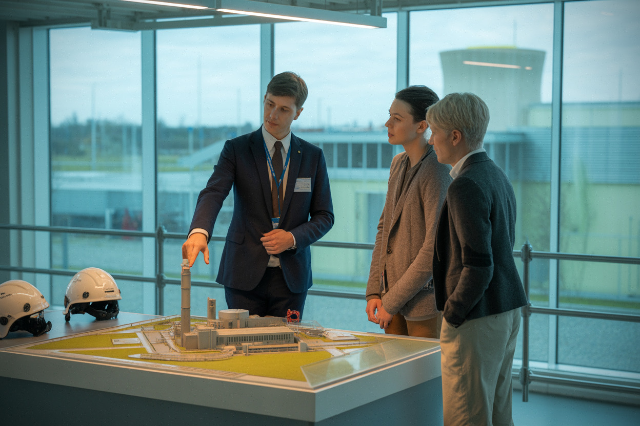 Visite guidée à Golfech avec maquette et médiateur scientifique