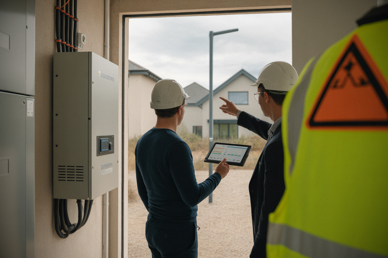 Batteries de stockage et micro-réseau solaire pilotés pour stabiliser l’électricité locale