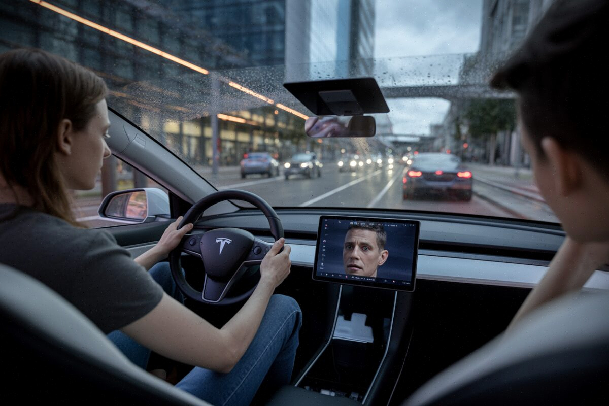 Test de Grok dans une Tesla Un conducteur belge utilise un assistant IA sur l’écran d’une Tesla