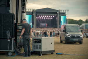 Festival d'été, consommation électrique réelle, groupes électrogènes et réseau, l'énergie invisible sur site surprend le public