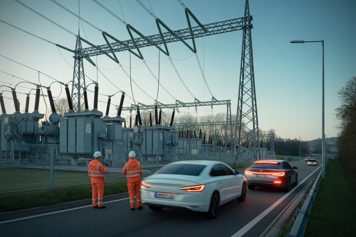 Poste électrique haute tension modernisé pour intégrer les renouvelables