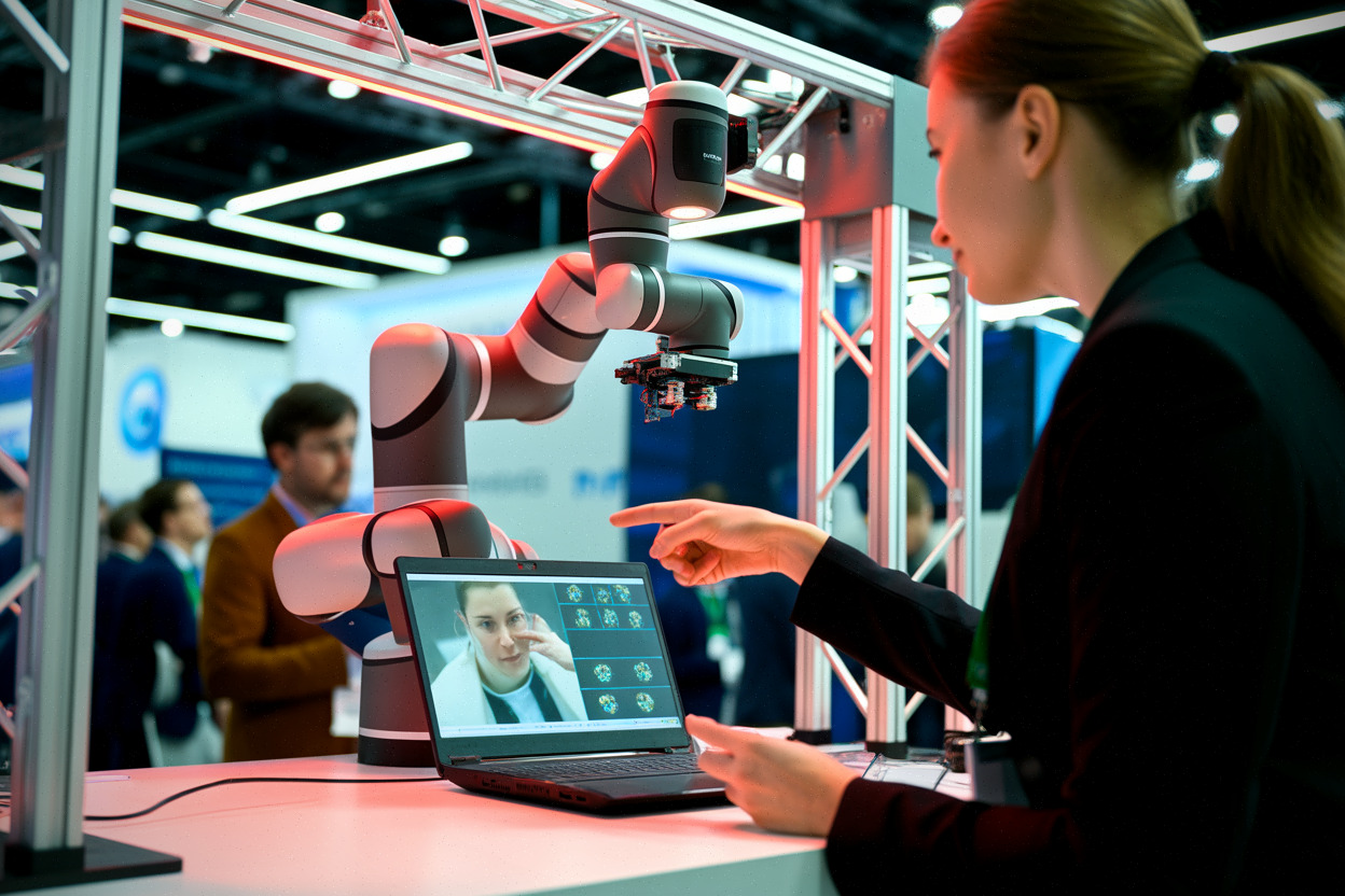 Démonstration de robotique et vision IA au salon VCCA 2026