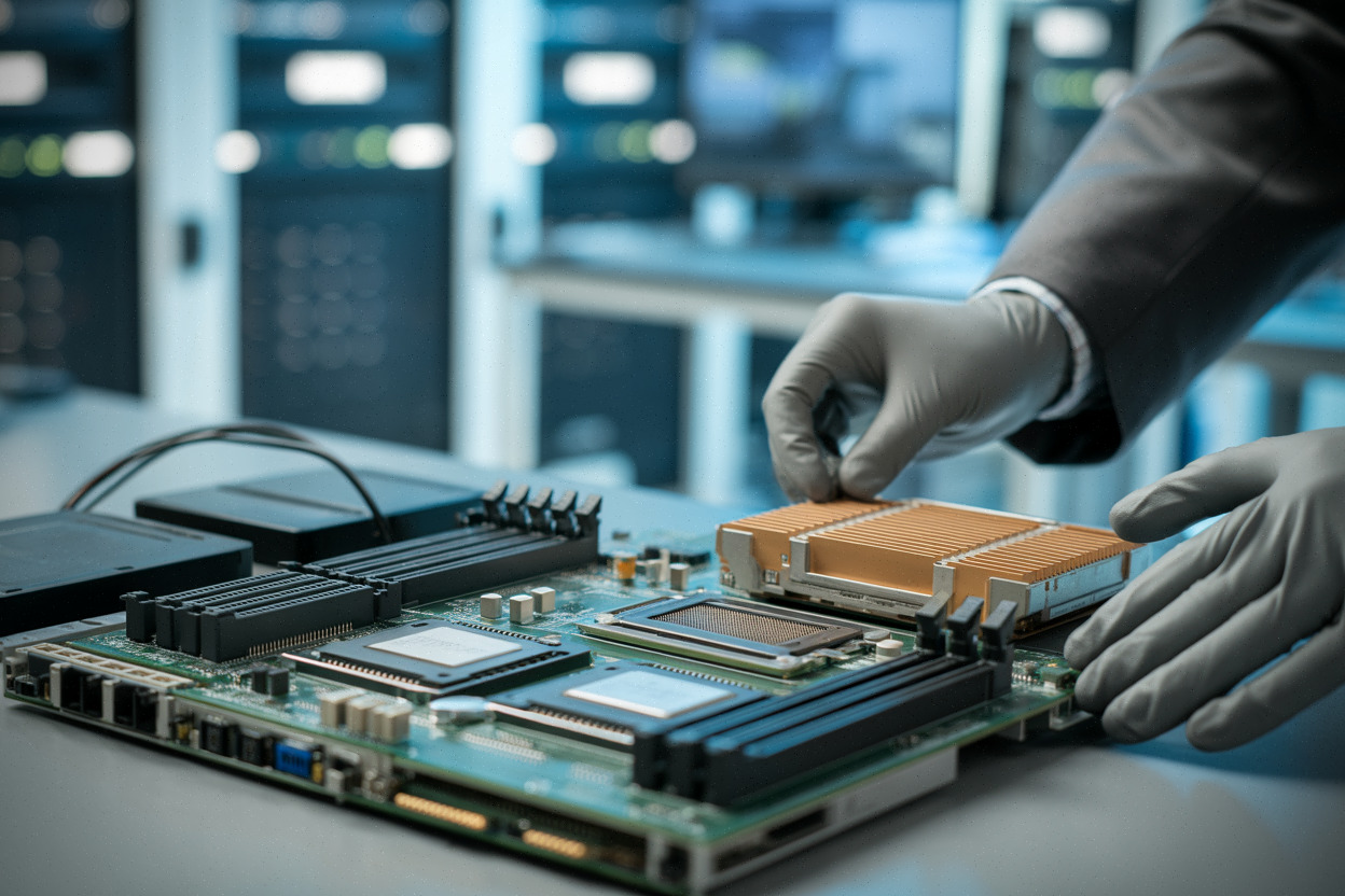 Installation d’un processeur serveur Intel sur carte mère moderne