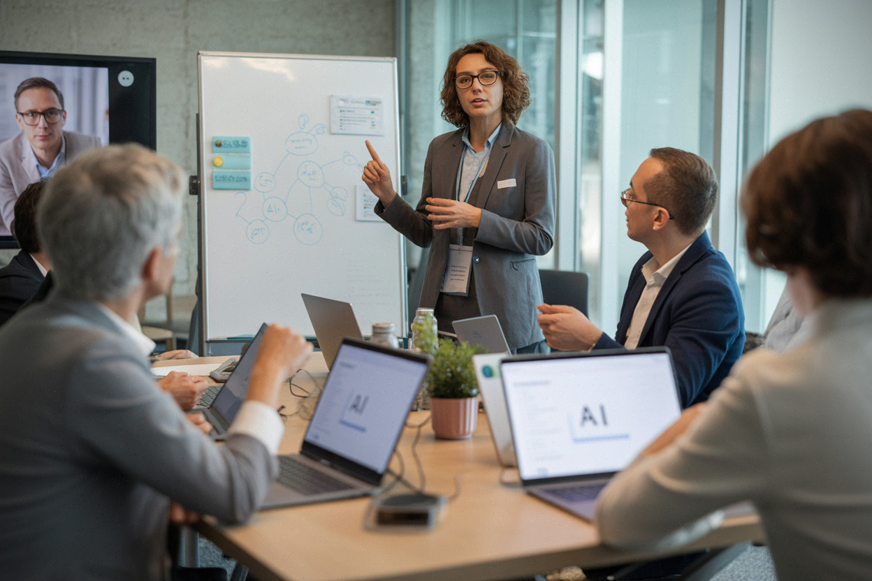 Atelier RH sur l’IA avec managers en formation