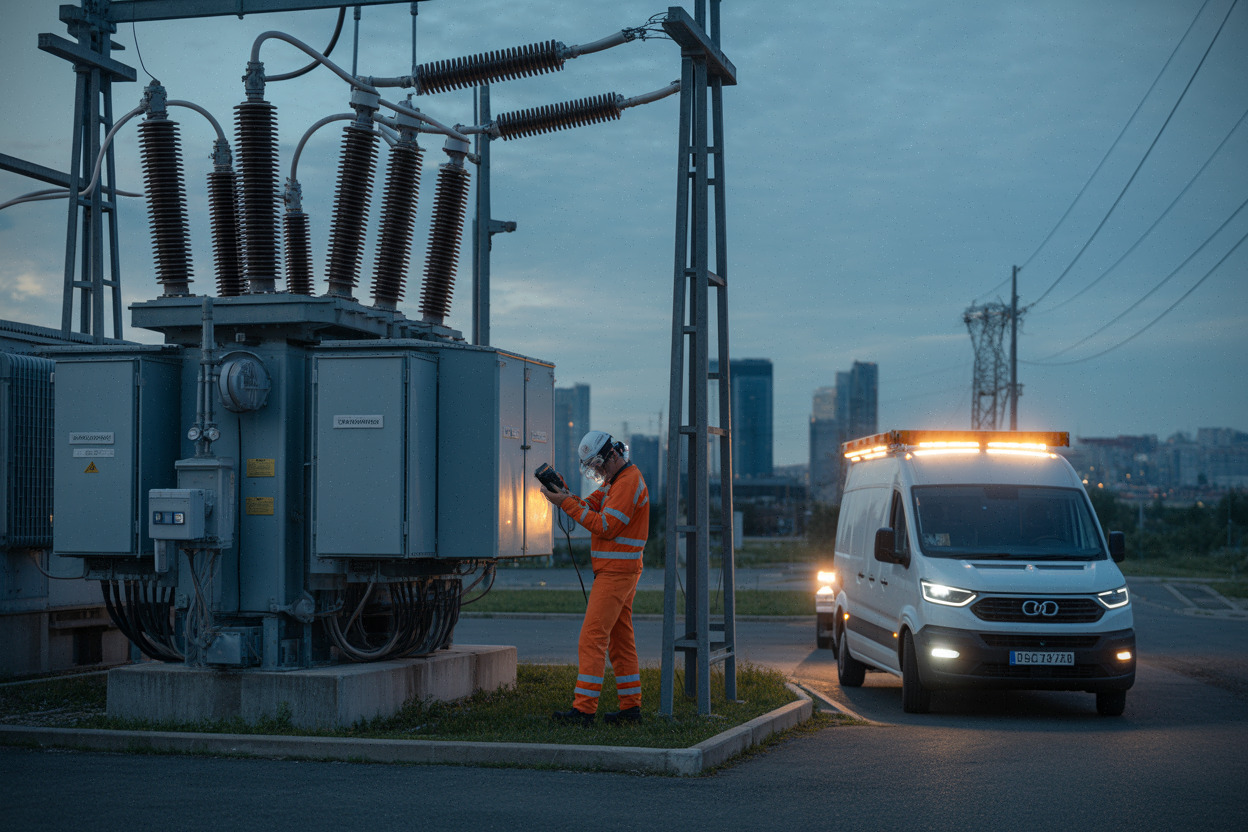 Poste électrique roumain mobilisé après l’arrêt de Cernavodă