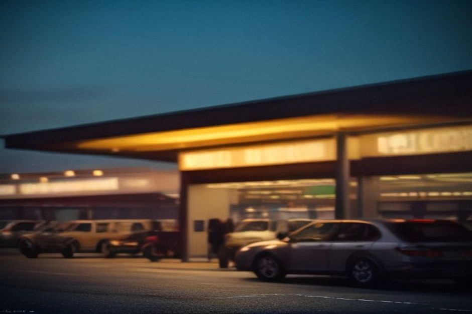 Station-service en ville, automobilistes et hausse des carburants liée aux importations