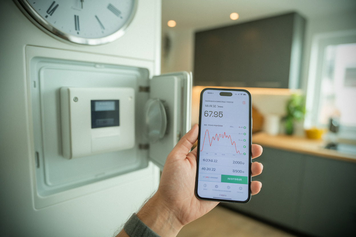 Suivi horaire du prix de l’électricité sur smartphone à domicile