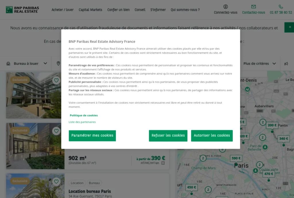 Quartiers d'affaires parisiens stratégiques